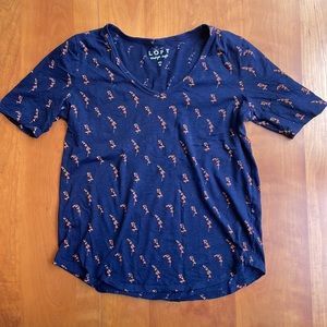 Ann Taylor Loft Vintage Soft Size Medium Short Sleeve Shirt